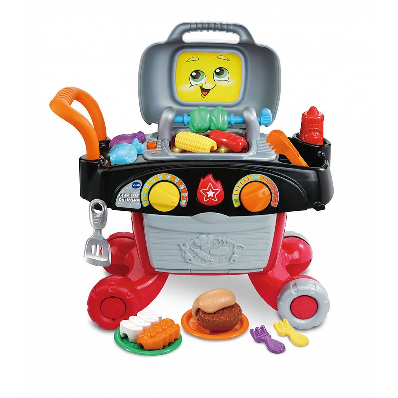 Foto van Vtech gril & leer barbecue 17-delig multicolor