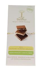 Foto van Balance chocolade tablet stevia pistache