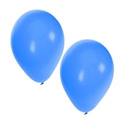 Foto van 25x stuks blauwe party ballonnen van 27 cm - ballonnen