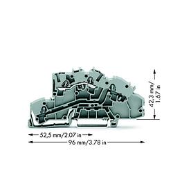 Foto van Wago 2003-7650 installatie-etageklem 5.20 mm spanveer toewijzing: l grijs 50 stuk(s)