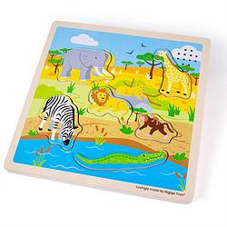 Foto van Bigjigs sound puzzle - safari