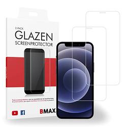 Foto van 2-pack bmax iphone 12 screenprotector - glass - 2.5d