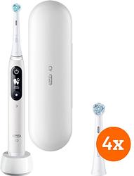 Foto van Oral-b io series 6 wit + io ultimate clean opzetborstels (4 stuks)