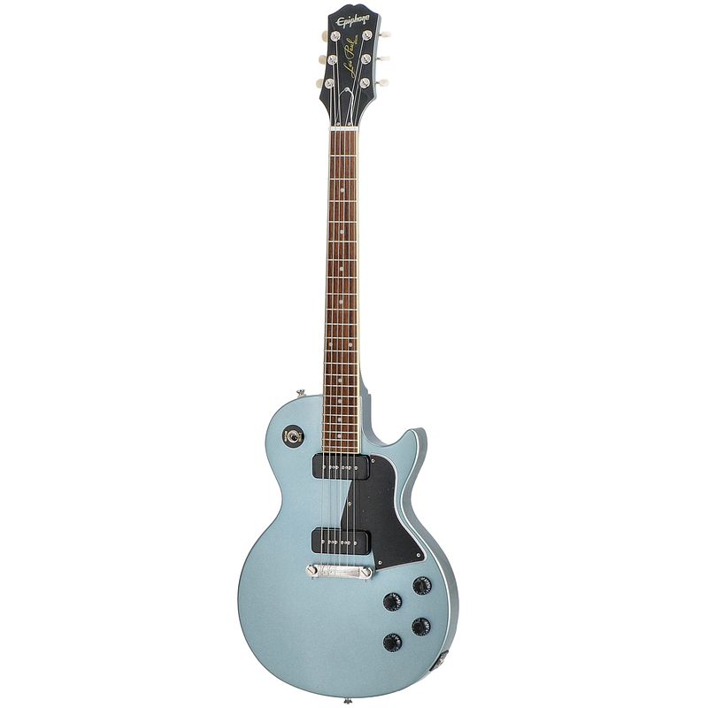 Foto van Epiphone les paul special pelham blue elektrische gitaar met premium gigbag