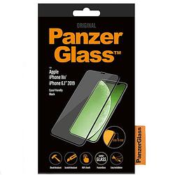 Foto van Panzerglass apple iphone xr/11 case friendly smartphone screenprotector zwart