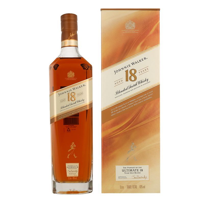 Foto van Johnnie walker 18 years the ultimate 1ltr whisky + giftbox