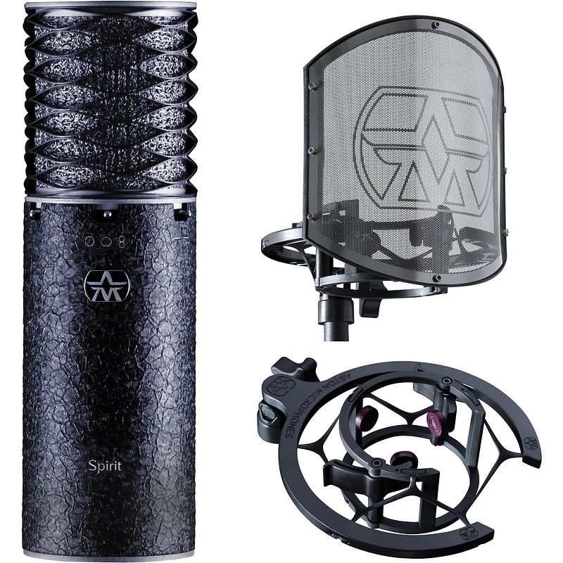 Foto van Aston microphones spirit black bundle grootmembraan condensatormicrofoon