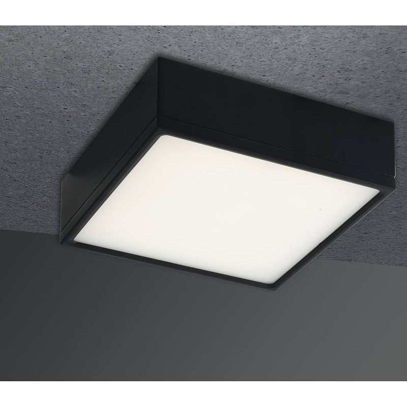 Foto van Eco-light led-klio-q11 ner led-klio-q11 ner plafondlamp led 16 w zwart