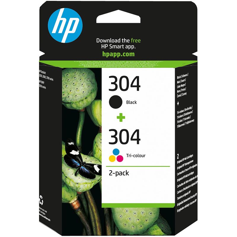 Foto van Hp 304 ink cartridge combo 2-pack inkt