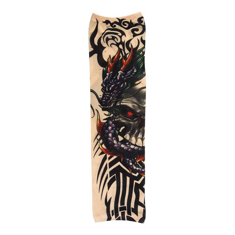 Foto van Boland tattoo sleeve dragon skull unisex one size