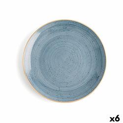 Foto van Platt tallrik ariane terra keramisch blauw (ø 27 cm) (6 stuks)