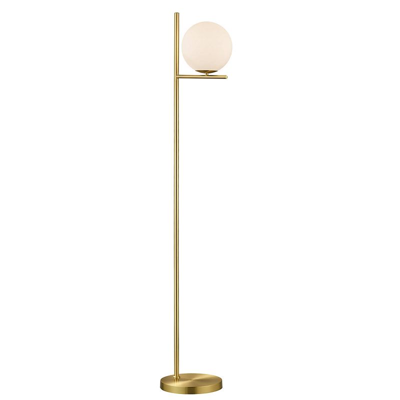 Foto van Trio leuchten pure staande lamp goud