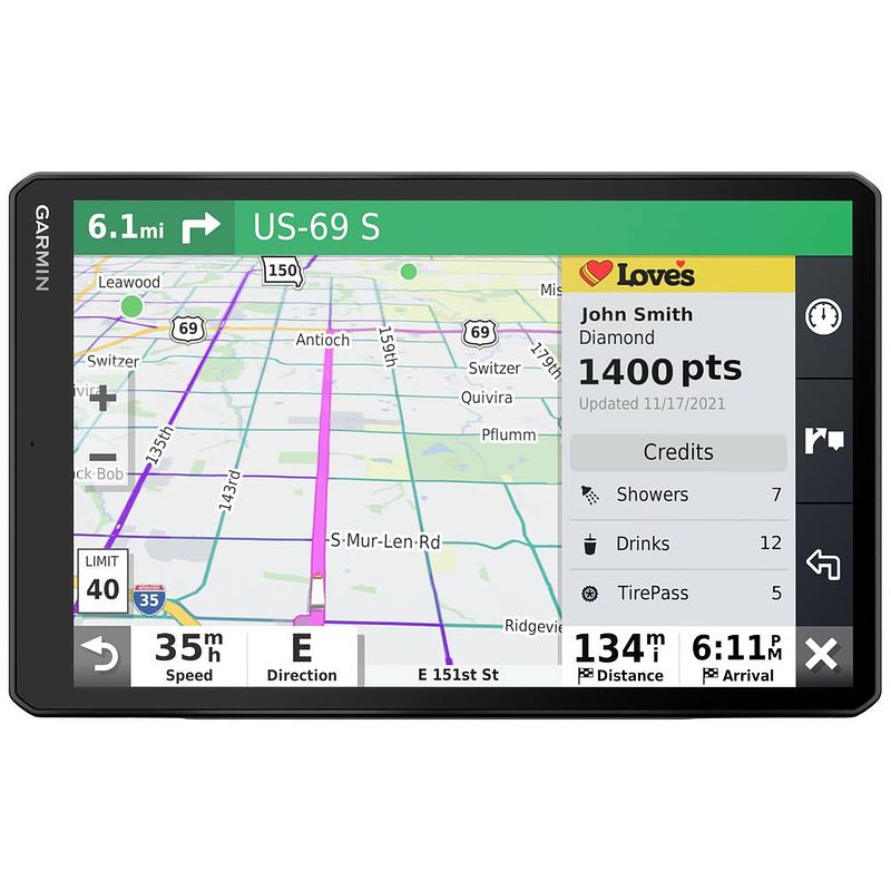 Foto van Garmin dēzl™ lgv1010 mt-d eu navigatiesysteem voor vrachtwagens 25.7 cm 10 inch europa