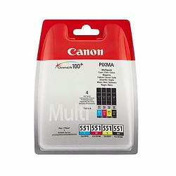 Foto van Canon cartridge voordeelpak cli-551 bk + 3cl