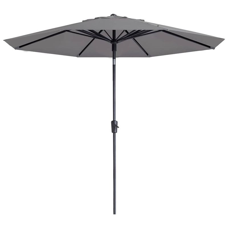 Foto van Madison parasol paros ii luxe 300 cm lichtgrijs