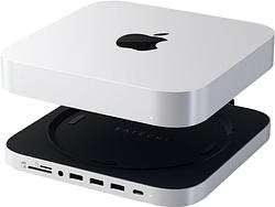 Foto van Satechi aluminum mac mini stand met ssd slot zilver