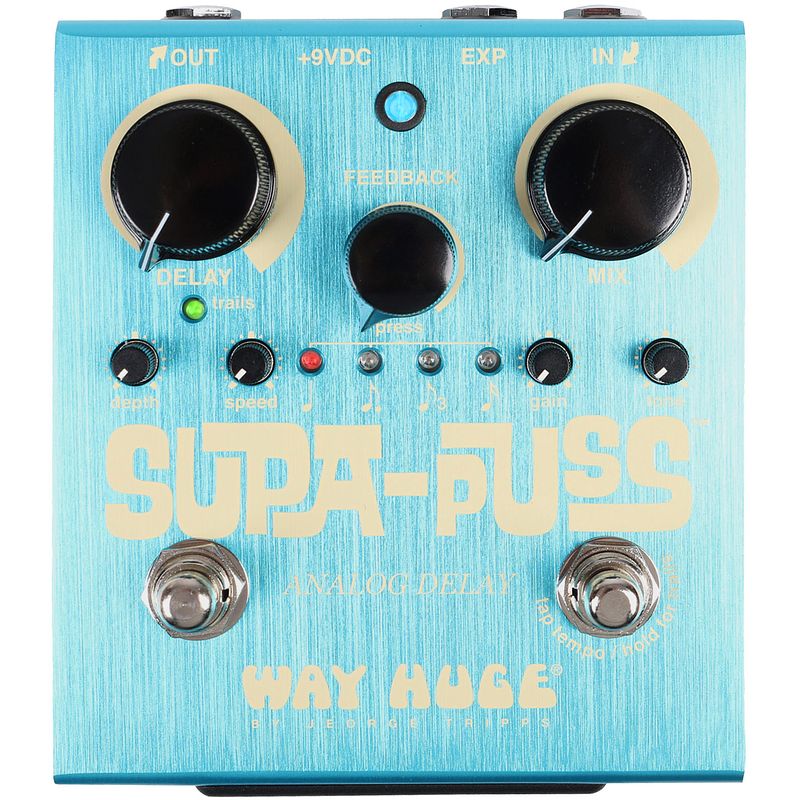 Foto van Way huge whe707 supa puss analog delay effectpedaal