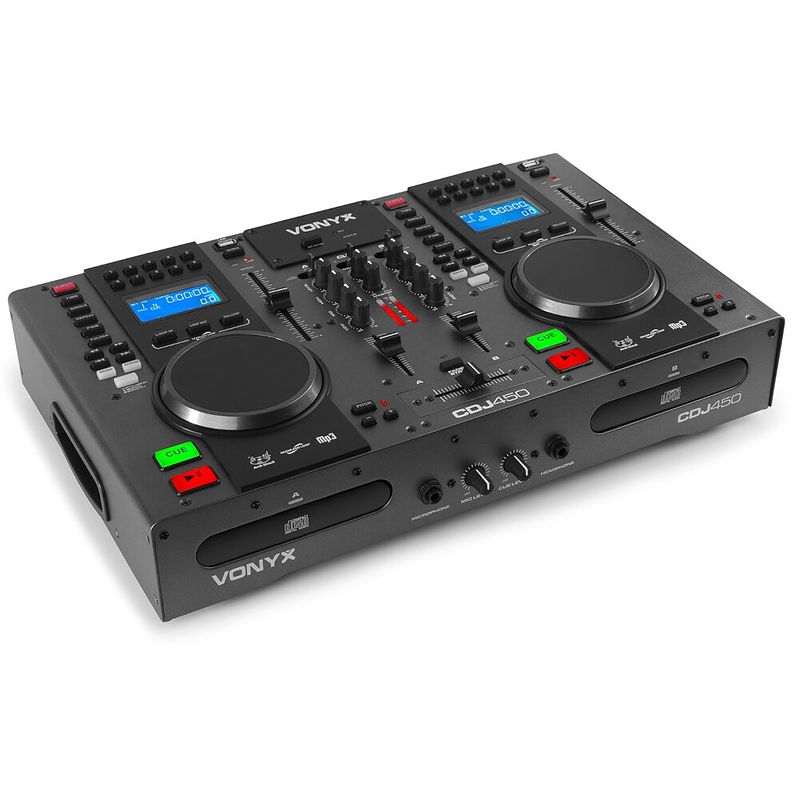 Foto van Vonyx cdj450 twin top cd/mp3/usb speler/mixer met bluetooth