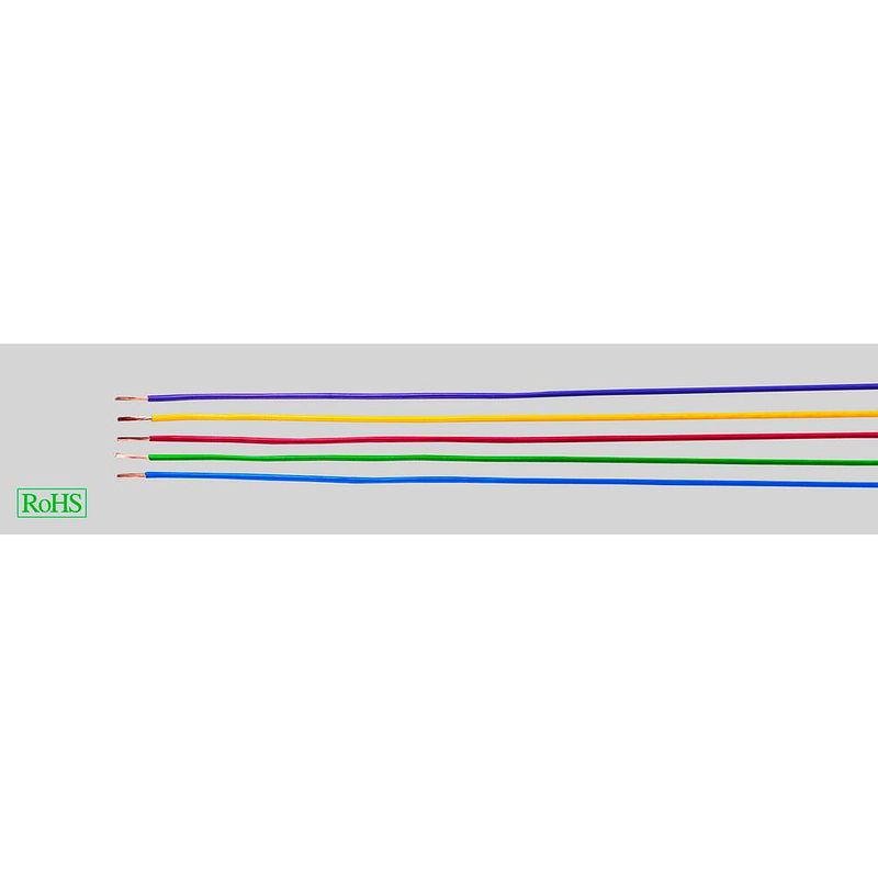 Foto van Helukabel 29380 draad h05v-k 1 x 0.50 mm² bruin, wit 100 m