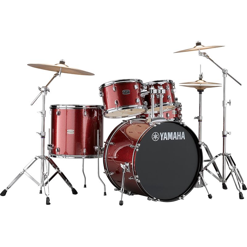 Foto van Yamaha rdp2f5 rydeen burgundy glitter drumstel