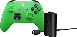 Foto van Xbox series x en s wireless controller groen + charge kit