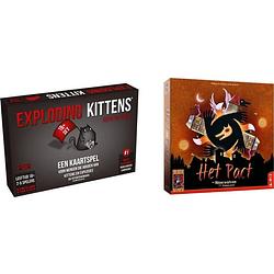 Foto van Spellenbundel - kaartspel - 2 stuks - exploding kittens nsfw (18+) & weerwolven van wakkerdam: het pact