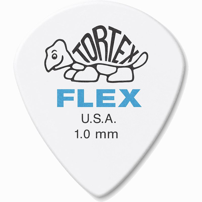 Foto van Dunlop 468p100 tortex flex jazz iii pick 1.00 mm plectrumset (12 stuks)