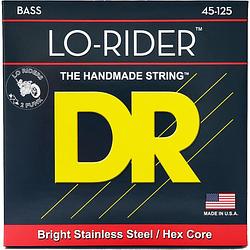 Foto van Dr strings mh5-45 lo-rider medium 45-125 5-snarige basgitaarsnaren