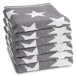 Foto van Ddddd keukendoek star grey (6 stuks)