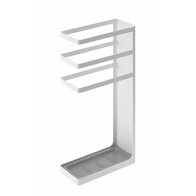 Foto van Yamazaki geometric umbrella stand - layer - white