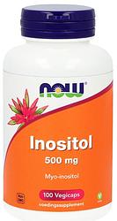 Foto van Now inositol 500mg capsules