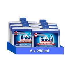 Foto van Finish vaatwasmachinereiniger - regular - 250 ml - 6 stuks - voordeelverpakking