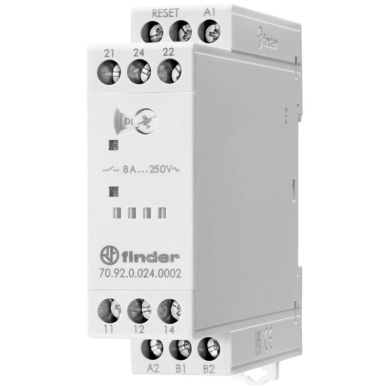 Foto van Finder 70.92.0.024.0002 thermistor-motorbeveiligingsrelais 24 v/ac 2x wisselcontact 1 stuk(s)