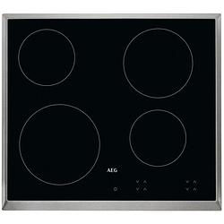 Foto van Aeg hk624000xb keramische inbouwkookplaat zwart