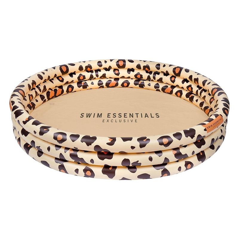 Foto van Swim essentials kinderzwembad panterprint beige 3 ringen - 150 cm