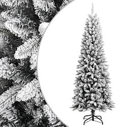 Foto van Vidaxl kunstkerstboom met sneeuw 210 cm pvc en pe