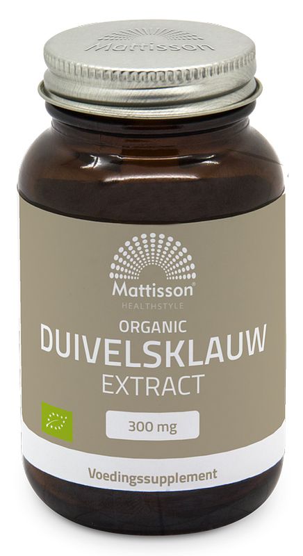 Foto van Mattisson healthstyle biologisch duivelsklauw extract capsules