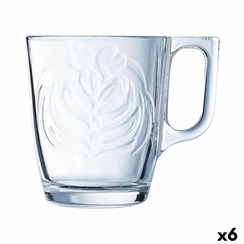 Foto van Kopp luminarc barista ontbijt transparant glas (250 ml) (6 stuks)