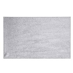 Foto van 1x diner/kerstdiner placemats zilver met glitter 44 x 29 cm - placemats