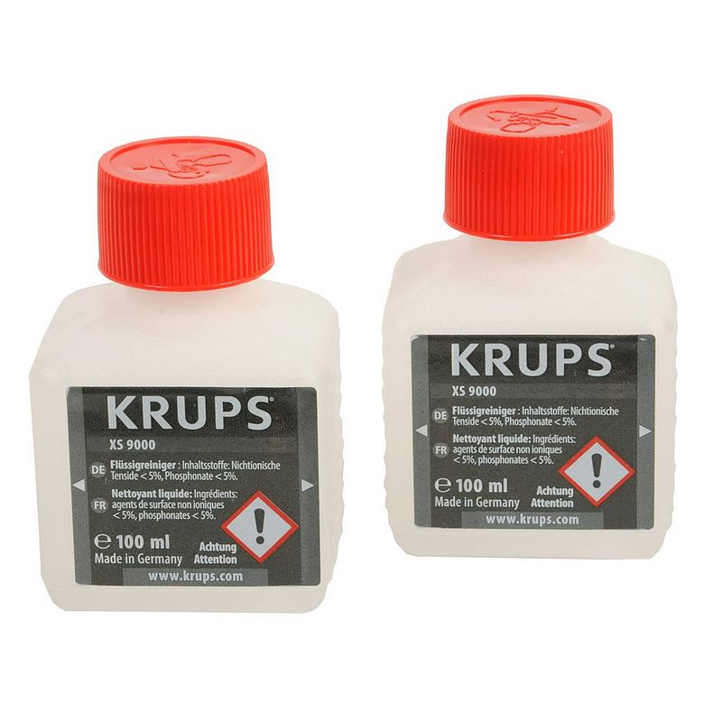 Foto van Krups reinigingsvloeistof voor cappuccinosysteem 2x100ml