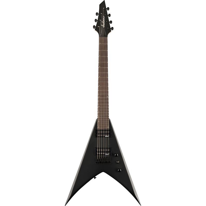 Foto van Jackson js series king v js22-7 kv ht satin black 7-snarige elektrische gitaar