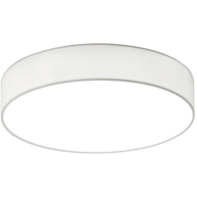 Foto van Led plafondlamp - plafondverlichting - trion lanago - 11w - warm wit 3000k - rond - mat wit - aluminium