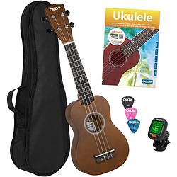 Foto van Cascha hh 3956 sopraan ukelele starter set (4-talig)