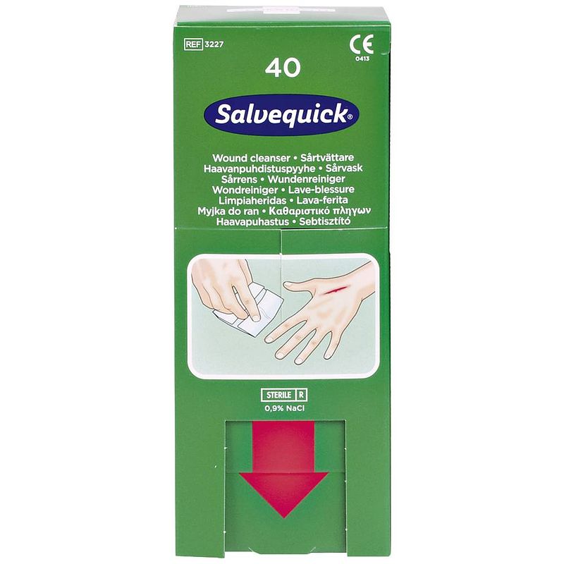 Foto van Salvequick wundreinigungs- tücher nachfüllkarton 40 wondreinigingsdoekjes 1009301 40 stuk(s)