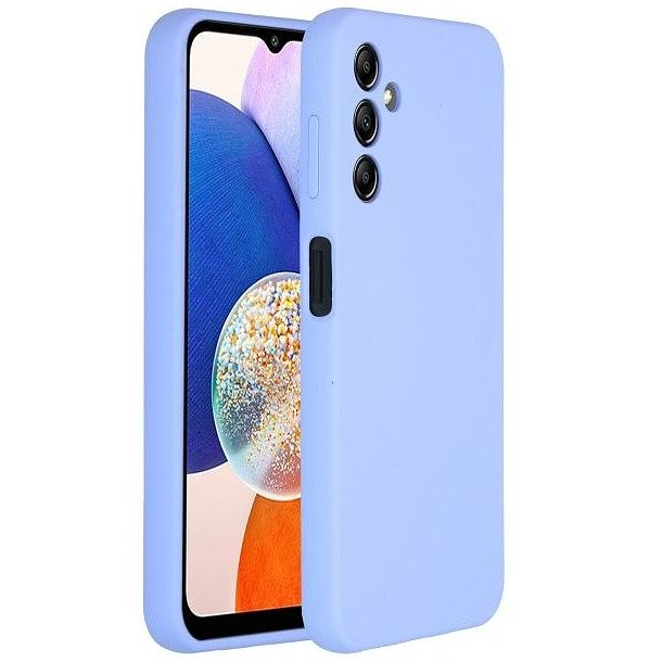 Foto van Accezz liquid silicone backcover samsung galaxy a14 (5g) telefoonhoesje paars