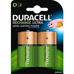 Foto van Duracell oplaadbare batterijen d, blister van 2 stuks