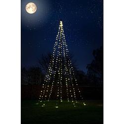 Foto van Christmas united vlaggenmast kerstboom 600cm - 360 led