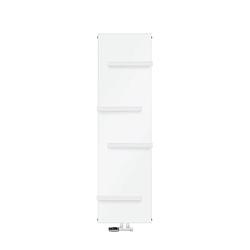 Foto van Badkamerradiator 1600x452 mm wit met wandaansluitset ml-design