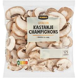 Foto van Jumbo gesneden kastanjechampignons 125g