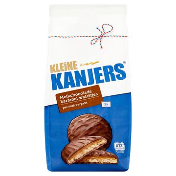 Foto van Kanjers kleine melkchocolade karamel wafeltjes 161g bij jumbo